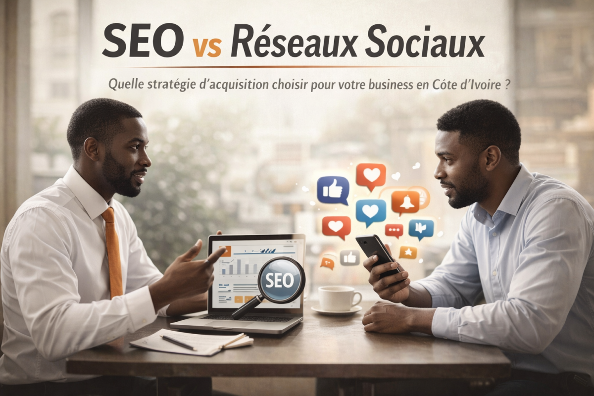 SEO vs Réseaux Sociaux : Quelle stratégie d'acquisition choisir pour votre business en Côte d'Ivoire ? – CreaplusWeb